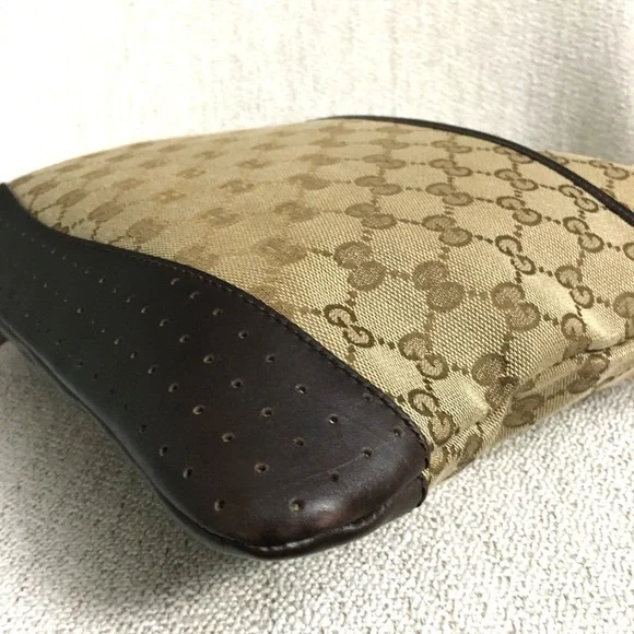 Authentic GUCCI unisex crossbody bag brown monogram canvas - Picture 6 of 15